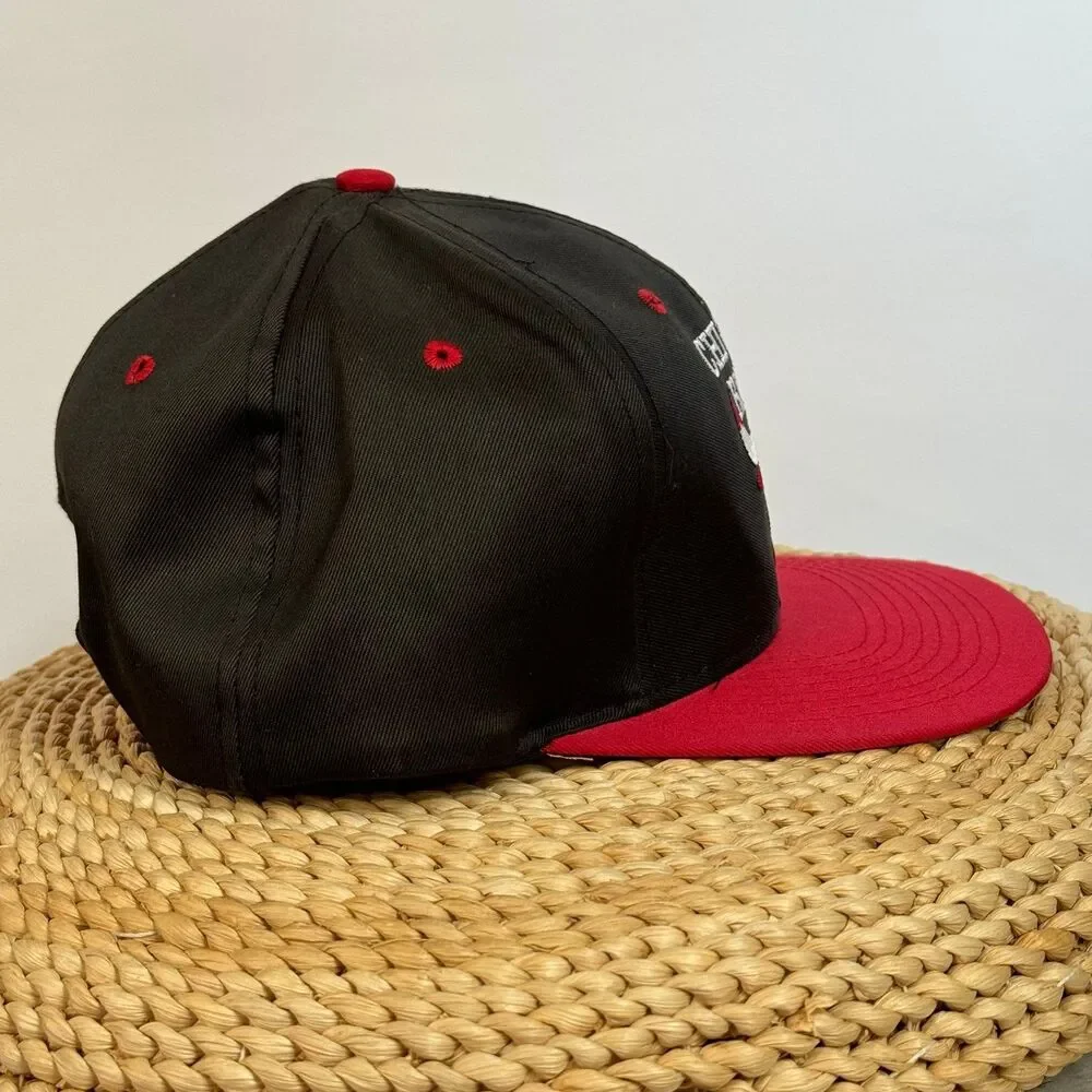 90s Vintage Chicago Bulls NBA Basketball Logo 7 Snapback Hat Cap